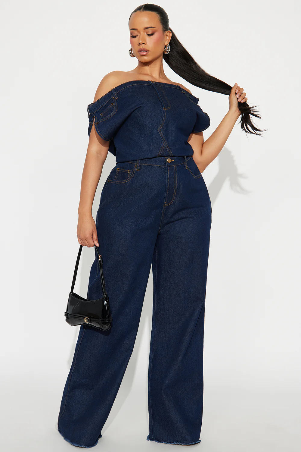 Dakota Denim Jumpsuit - Indigo - Image 5