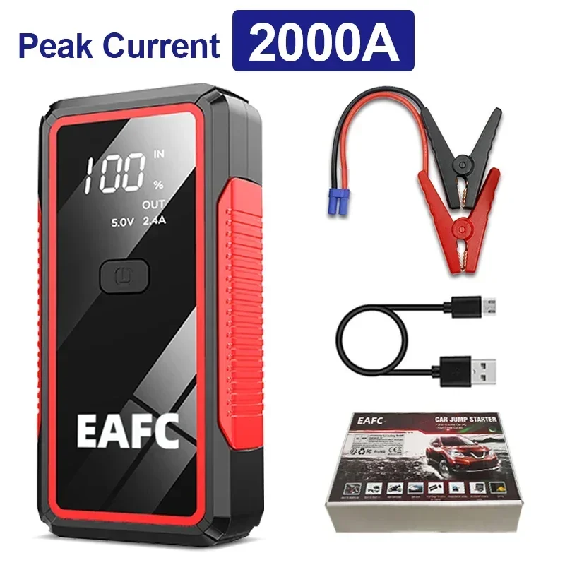 2000A/1200A Jump Starter Power Bank Portable 12V Car Battery Booster Charger LED Light For Petrol Diesel 6.0L/4.0L Car Starter - Image 11