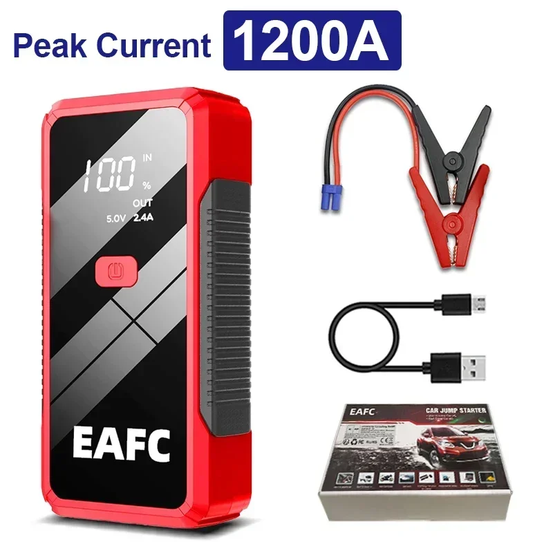2000A/1200A Jump Starter Power Bank Portable 12V Car Battery Booster Charger LED Light For Petrol Diesel 6.0L/4.0L Car Starter - Image 10