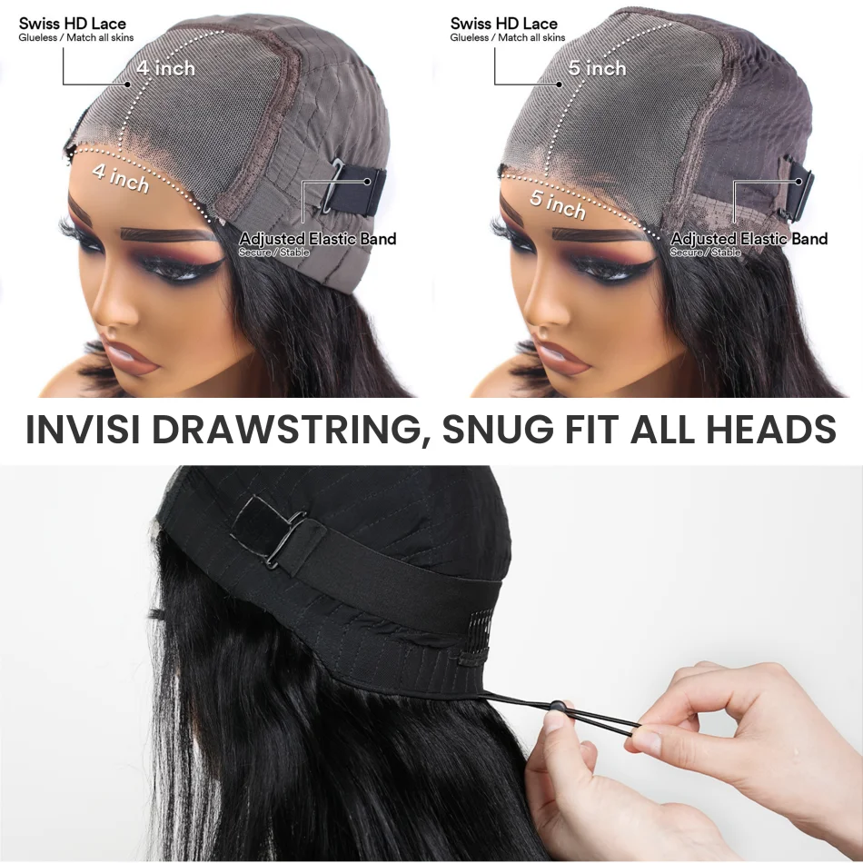Body wave Wigs Glueless Wig Human Hair Ready To Wear 5x5 Lace Frontal Wig 4x4 Brazilian Closure Wig For Women Lace Front Wigs - Image 6