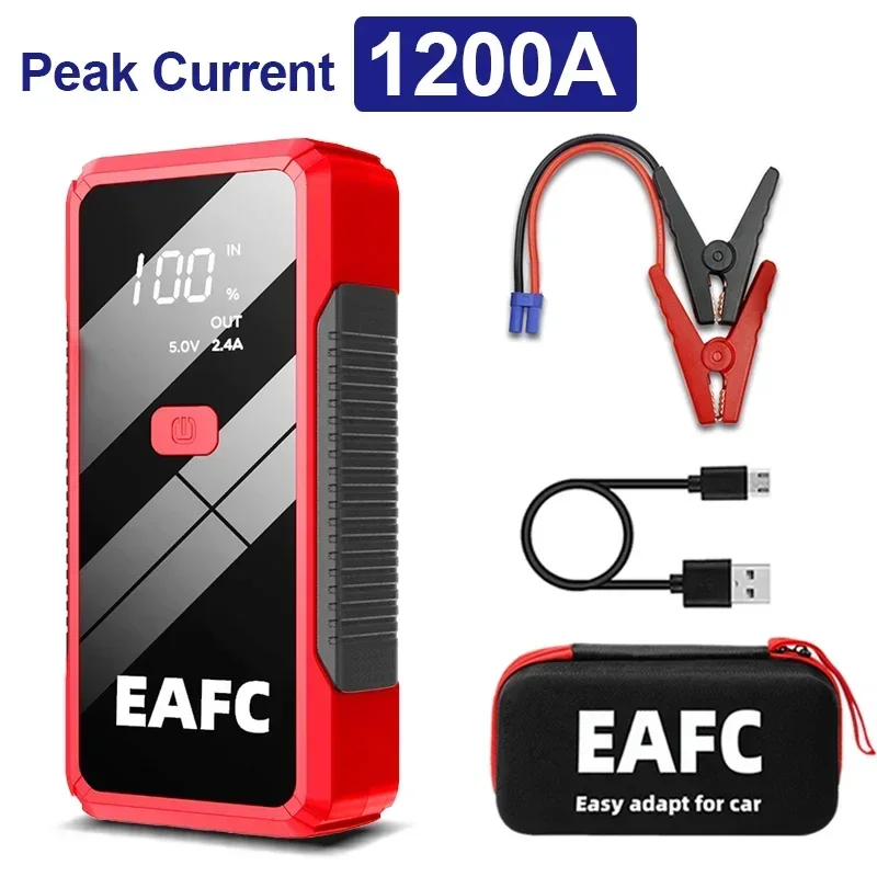 2000A/1200A Jump Starter Power Bank Portable 12V Car Battery Booster Charger LED Light For Petrol Diesel 6.0L/4.0L Car Starter - Image 8