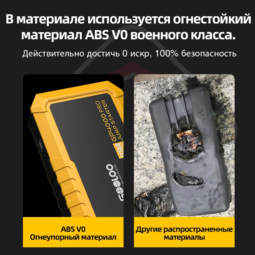 GOOLOO 4000A Start Power Bank 26800mAh Jump Starter Car Booster External Battery 12V Starting Device for Petrol Diesel Powerbank - Image 5