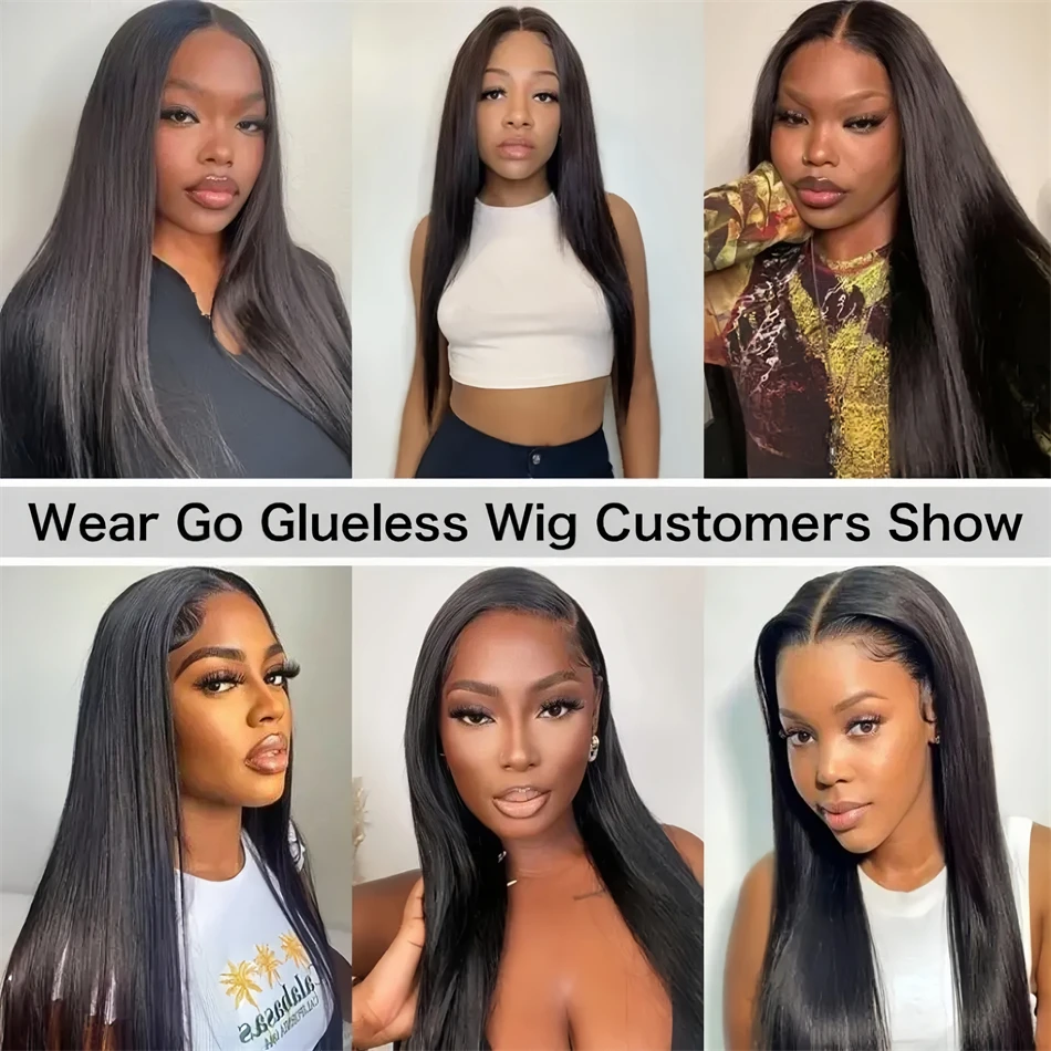 Glueless Wigs Human Hair Ready To Wear Bone Straight Human Hair Wigs 30 Inch Pre Cut 4X4 5X5 Hd Lace Closure Wig 100% Human Hair - Image 5